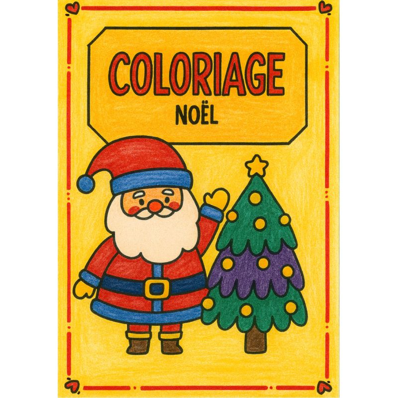 Dessins coloriages de Noël- 12 dessins