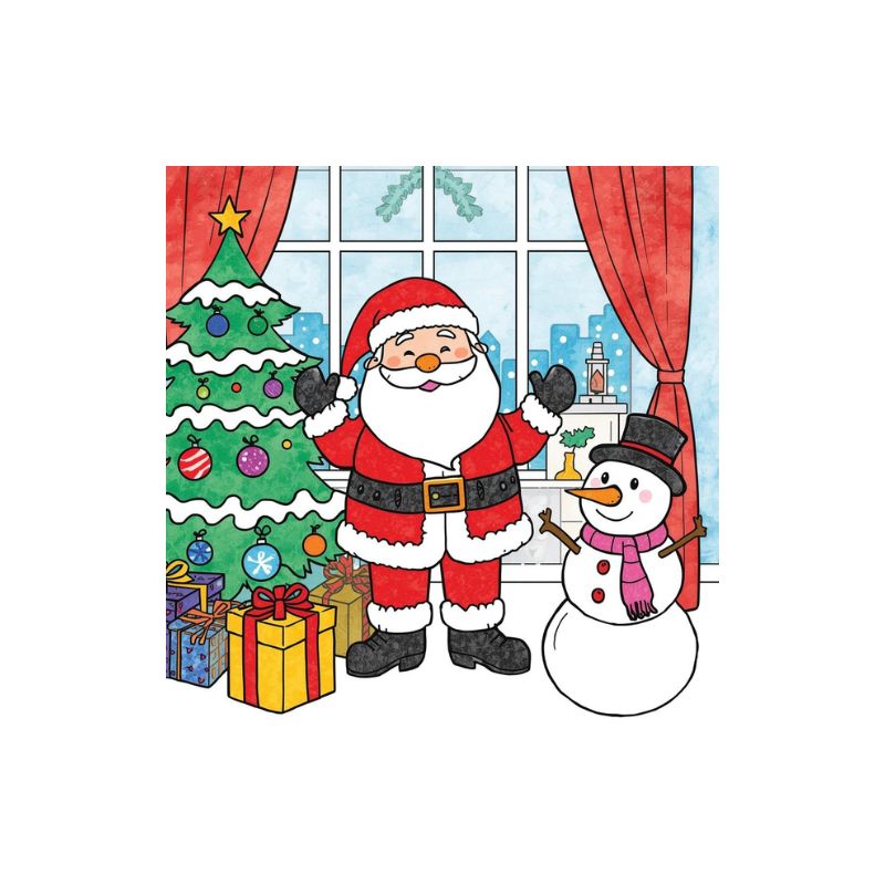 Dessins coloriages de Noël- 15 dessins