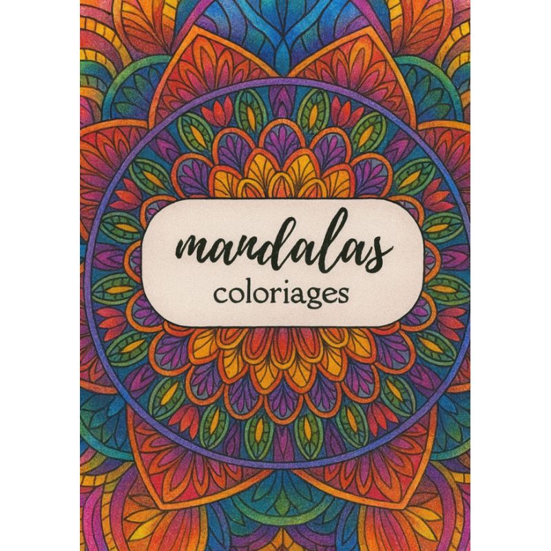Coloriage bien être, mandalas kit de 32 modèles