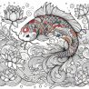 N1 Koi japonais, 7 coloriages détentes