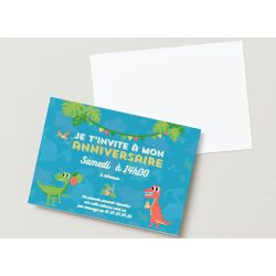 Carton anniversaire dinosaure